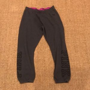 Pink Victoria secret sweat pants